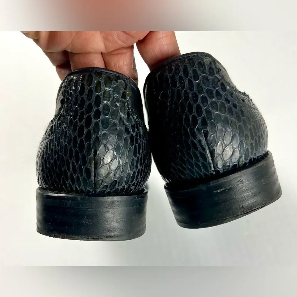 Stuart Weitzman Black Leather Loafers